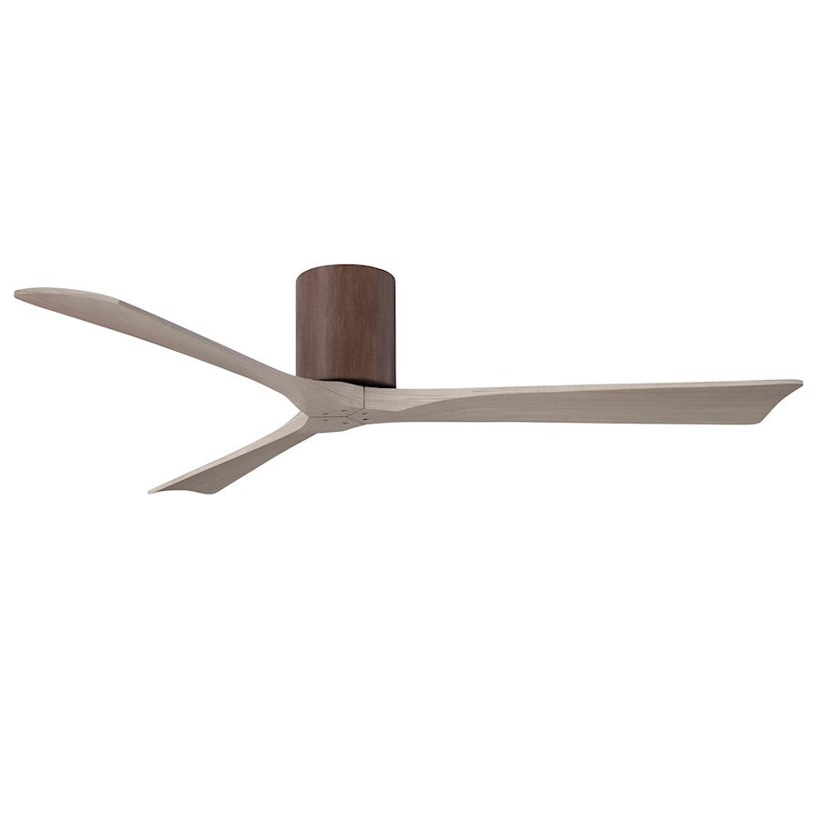 Matthews Fans Irene-3H 60in 3-Blade Ceiling Fan | Contemporary Walnut and Gray Ash Solid Wood | Living Room & Bedroom | Model IR3H-WN-GA-60