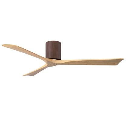 Matthews Fans Irene-3H 60in 3-Blade Ceiling Fan | Contemporary Walnut and Light Maple Wood | Living Room & Bedroom | Model IR3H-WN-LM-60