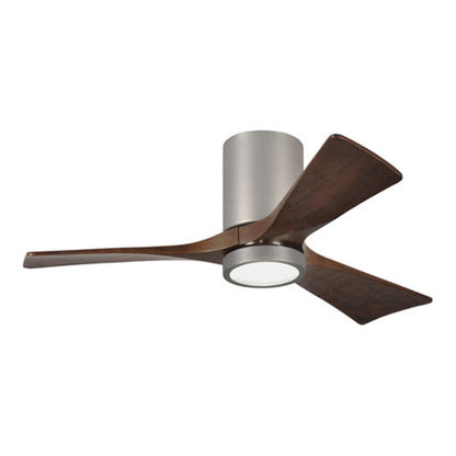 Matthews Fan Irene-3H 60in 3-Blade Ceiling Fan | Gloss White and Walnut Wood Blades | Bedroom & Living Room | 60 x 60 x 10 in | Model IR3H-WH-WA-60