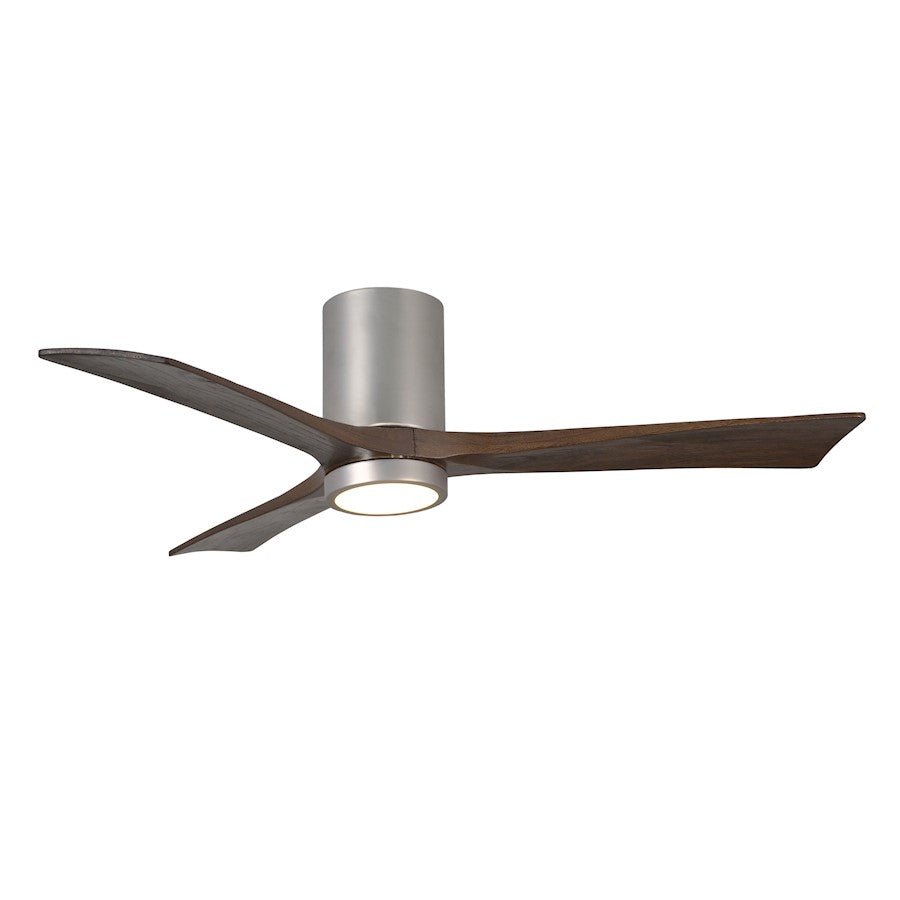 Matthews Fan Irene-3H 60in 3-Blade Ceiling Fan | Gloss White and Walnut Wood Blades | Bedroom & Living Room | 60 x 60 x 10 in | Model IR3H-WH-WA-60