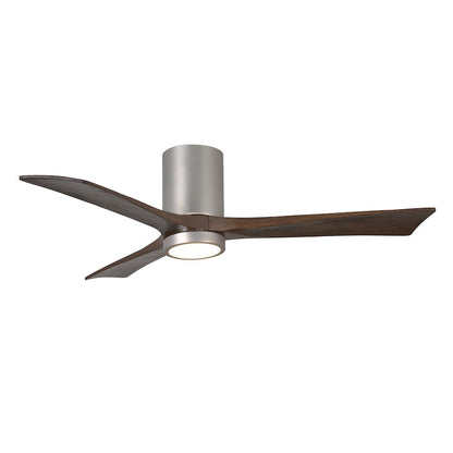 Matthews Fan Irene-3H 60in 3-Blade Ceiling Fan | Gloss White and Walnut Wood Blades | Bedroom & Living Room | 60 x 60 x 10 in | Model IR3H-WH-WA-60