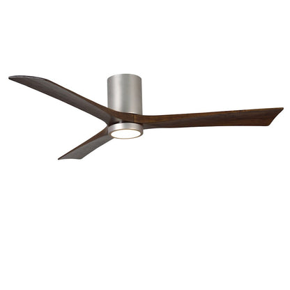 Matthews Fan Irene-3H 60in 3-Blade Ceiling Fan | Gloss White and Walnut Wood Blades | Bedroom & Living Room | 60 x 60 x 10 in | Model IR3H-WH-WA-60