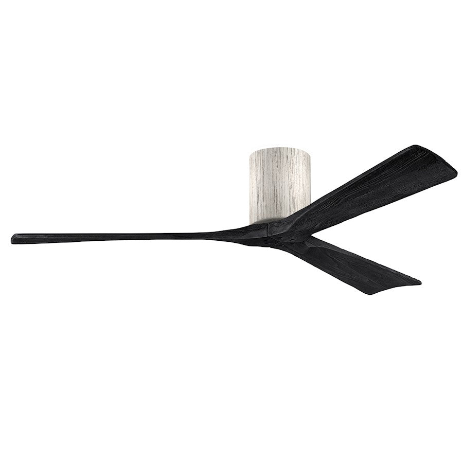 Matthews Fans Irene-3HLK 60in 3-Light LED Ceiling Fan | Rustic Walnut Tone and Matte Black Solid Wood | Living Room & Bedroom | Model IR3HLK-WN-BK-60