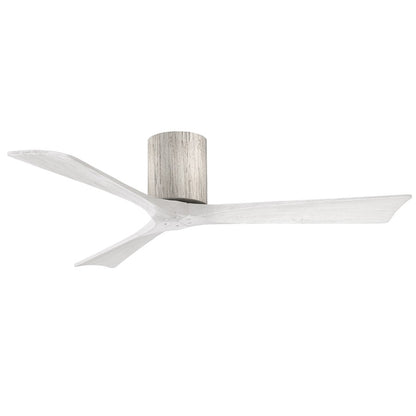 Matthews Fans Irene-3HLK 60in 3-Blade LED Ceiling Fan | Rustic Walnut Tone and Matte White Solid Wood | Bedroom & Living | Model IR3HLK-WN-MWH-60