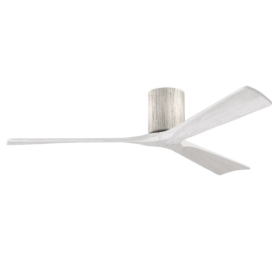 Matthews Fans Irene-3HLK 60in 3-Blade LED Ceiling Fan | Rustic Walnut Tone and Matte White Solid Wood | Bedroom & Living | Model IR3HLK-WN-MWH-60