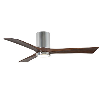 Matthews Fan Irene-3H 60in 3-Blade Ceiling Fan | Gloss White and Walnut Wood Blades | Bedroom & Living Room | 60 x 60 x 10 in | Model IR3H-WH-WA-60
