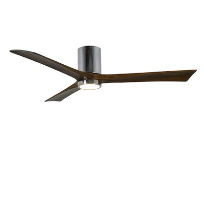 Matthews Fan Irene-3H 60in 3-Blade Ceiling Fan | Gloss White and Walnut Wood Blades | Bedroom & Living Room | 60 x 60 x 10 in | Model IR3H-WH-WA-60