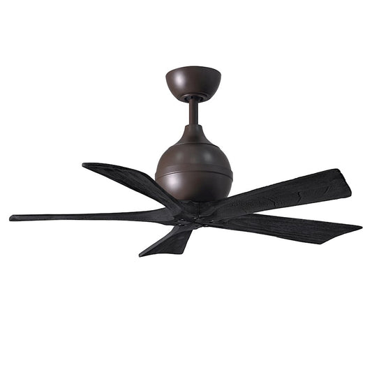 Matthews Fans Irene-5 60in 5-Blade Ceiling Fan | Textured Bronze and Matte White Solid Wood | Living Room & Bedroom | Model IR5-TB-MWH-60