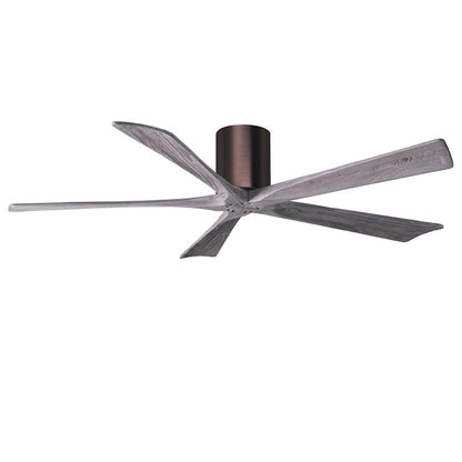 Matthews Fans Irene 5H 52in 5-Blade Ceiling Fan | Brushed Bronze and Walnut Solid Wood | Living Room & Covered Patio | Model IR5H-BB-WA-52