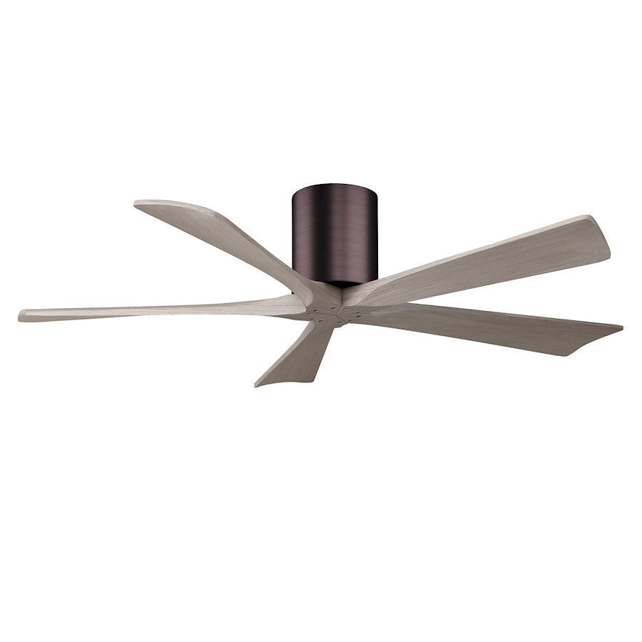Matthews Fans Irene-5H 52in 5-Blade Ceiling Fan | Rustic Walnut and Light Maple Solid Wood Blades | Living Room & Bedroom | Model IR5H-WN-LM-52