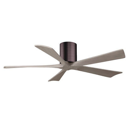 Matthews Fans Irene-5H 52in 5-Blade Ceiling Fan | Rustic Walnut and Light Maple Solid Wood Blades | Living Room & Bedroom | Model IR5H-WN-LM-52