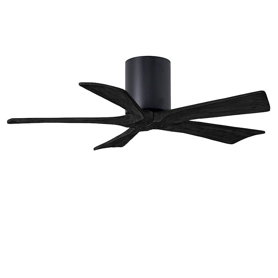 Matthews Fans Irene 5H 60in 5-Blade Ceiling Fan | Contemporary Matte Black and Matte White Solid Wood Blades | Large Living | Model IR5H-BK-MWH-60