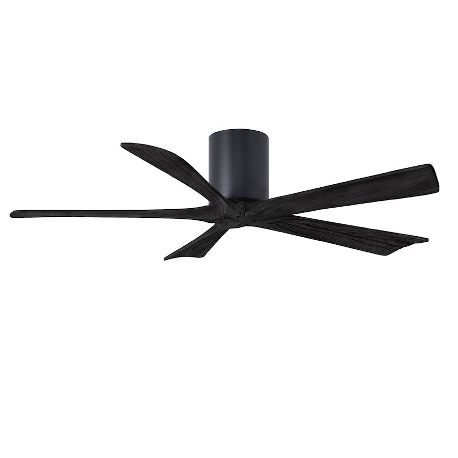 Matthews Fans Irene 5H 60in 5-Blade Ceiling Fan | Contemporary Matte Black and Matte White Solid Wood Blades | Large Living | Model IR5H-BK-MWH-60