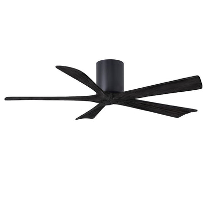 Matthews Fans Irene 5H 60in 5-Blade Ceiling Fan | Contemporary Matte Black and Matte White Solid Wood Blades | Large Living | Model IR5H-BK-MWH-60