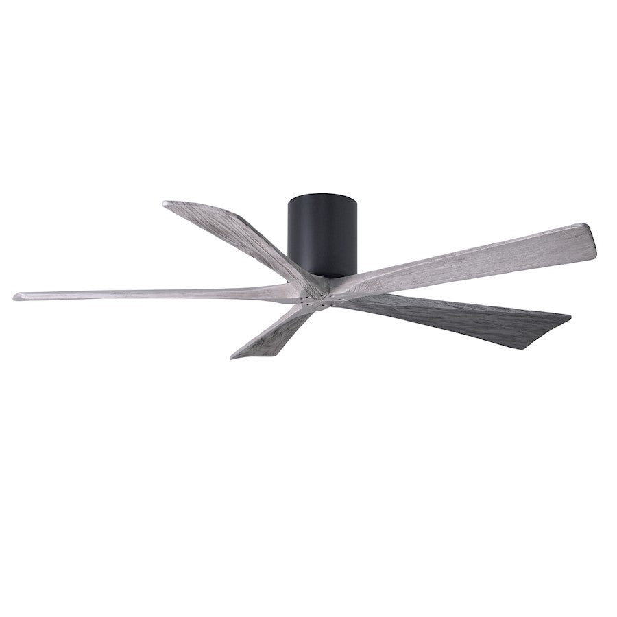 Matthews Fan Irene-H 60in 5-Blade Flush Mount Ceiling Fan | Gloss White and Barn Wood Tone Solid Wood | Living Room & Covered | Model IR5H-WH-BW-60