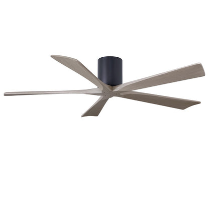 Matthews Fans Irene-5H 60in 5-Blade Ceiling Fan | Rustic Modern Walnut and Light Maple Solid Wood | Living Room & Covered Patio | Model IR5H-WN-LM-60