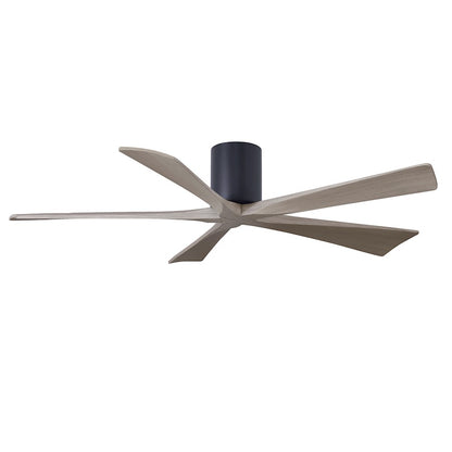 Matthews Fans Irene-5H 60in 5-Blade Ceiling Fan | Rustic Modern Walnut and Light Maple Solid Wood | Living Room & Covered Patio | Model IR5H-WN-LM-60
