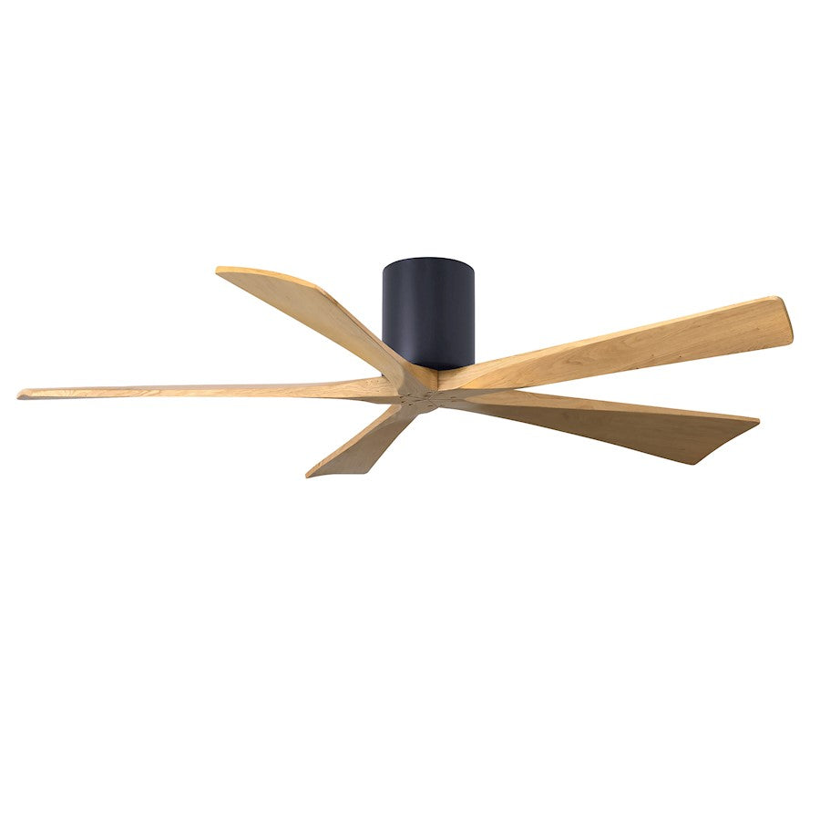 Matthews Fans Irene-5H 60in 5-Blade Ceiling Fan | Rustic Modern Walnut and Light Maple Solid Wood | Living Room & Covered Patio | Model IR5H-WN-LM-60
