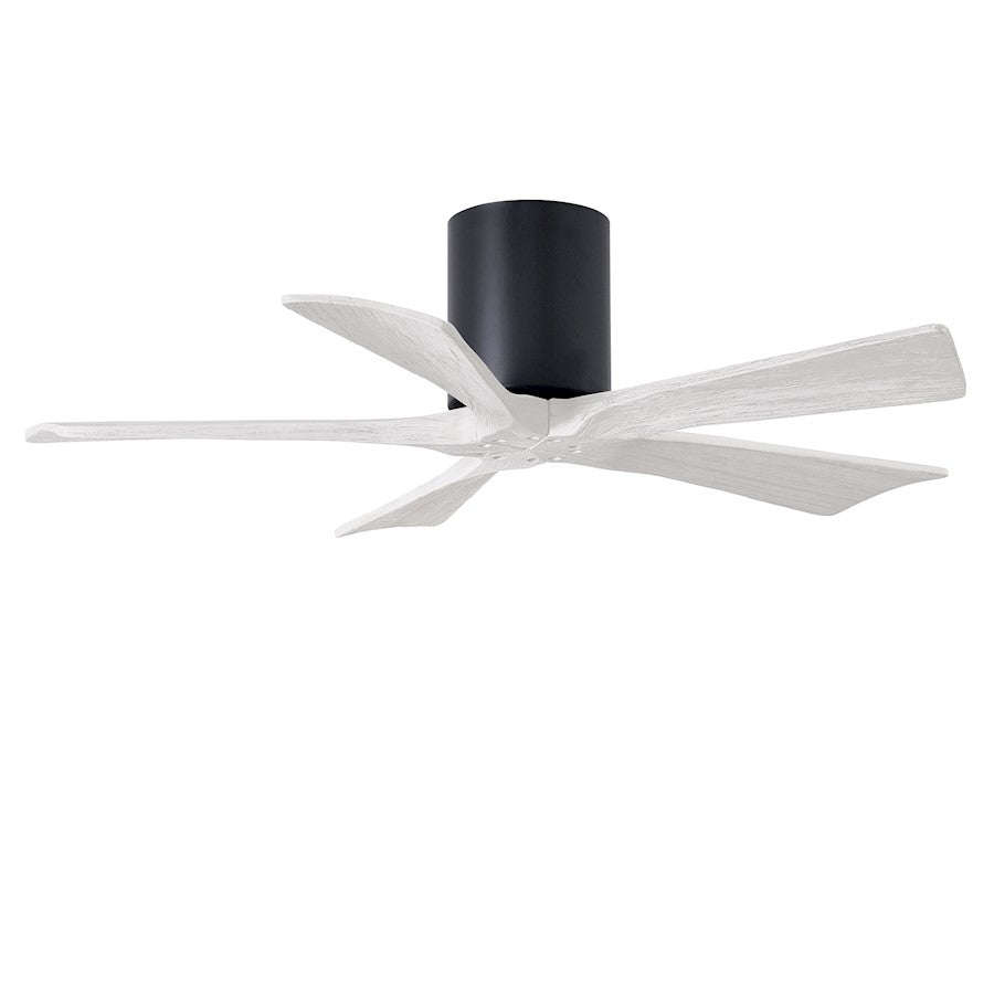 Matthews Fans Irene 5H 60in 5-Blade Ceiling Fan | Contemporary Matte Black and Matte White Solid Wood Blades | Large Living | Model IR5H-BK-MWH-60