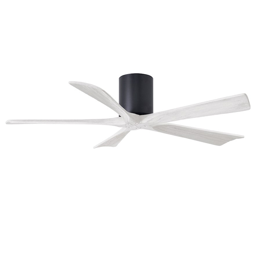 Matthews Fans Irene 5H 60in 5-Blade Ceiling Fan | Contemporary Matte Black and Matte White Solid Wood Blades | Large Living | Model IR5H-BK-MWH-60