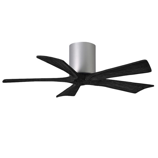 Matthews Fans Irene 5H 52in 5-Blade Ceiling Fan | Brushed Nickel and Matte White Solid Wood | Living Room & Bedroom | Model IR5H-BN-MWH-52