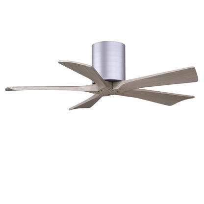 Matthews Fans Irene-5H 42in 5-Blade Ceiling Fan | Brushed Nickel and Gray Ash Solid Wood | Bedroom & Living Room | Model IR5H-BN-GA-42