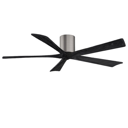 Matthews Fans Irene-5H 52in 5-Blade Ceiling Fan | Contemporary Brushed Pewter and Walnut Solid Wood | Living Room & Bedroom | Model IR5H-BP-WA-52