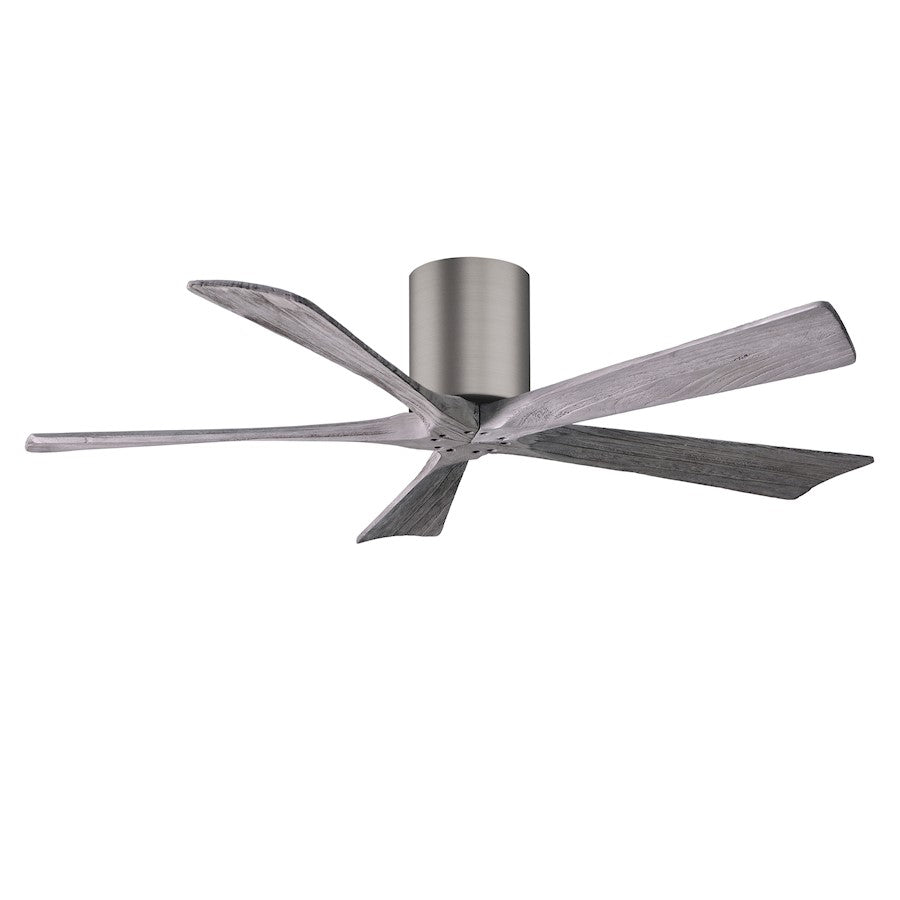 Matthews Fans Irene-5H 52in 5-Blade Ceiling Fan | Contemporary Brushed Pewter and Walnut Solid Wood | Living Room & Bedroom | Model IR5H-BP-WA-52