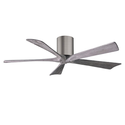 Matthews Fans Irene-5H 52in 5-Blade Ceiling Fan | Contemporary Brushed Pewter and Walnut Solid Wood | Living Room & Bedroom | Model IR5H-BP-WA-52