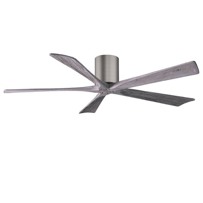 Matthews Fans Irene-5H 52in 5-Blade Ceiling Fan | Contemporary Brushed Pewter and Walnut Solid Wood | Living Room & Bedroom | Model IR5H-BP-WA-52
