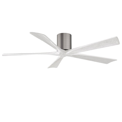 Matthews Fans Irene-5H 52in 5-Blade Ceiling Fan | Contemporary Brushed Pewter and Walnut Solid Wood | Living Room & Bedroom | Model IR5H-BP-WA-52