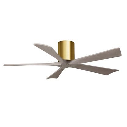 Matthews Fans Irene-5H 52in 5-Blade Ceiling Fan | Rustic Walnut and Light Maple Solid Wood Blades | Living Room & Bedroom | Model IR5H-WN-LM-52