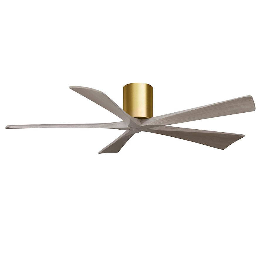 Matthews Fans Irene-5H 60in 5-Blade Ceiling Fan | Rustic Modern Walnut and Light Maple Solid Wood | Living Room & Covered Patio | Model IR5H-WN-LM-60