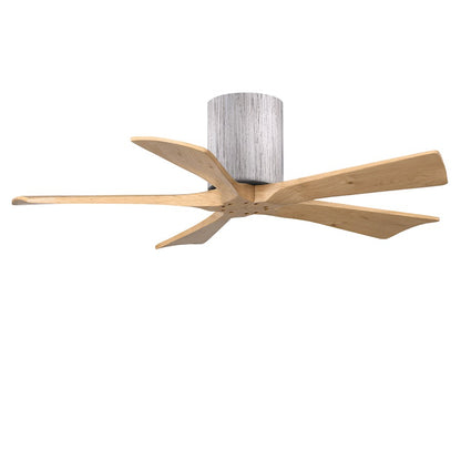 Matthews Fans Irene-5H 42in 5-Blade Ceiling Fan | Rustic Barn Wood and Light Maple Solid Wood Blades | Bedroom & Office | Model IR5H-BW-LM-42