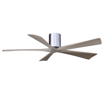 Matthews Fans Irene-5H 60in 5-Blade Ceiling Fan | Rustic Modern Walnut and Light Maple Solid Wood | Living Room & Covered Patio | Model IR5H-WN-LM-60