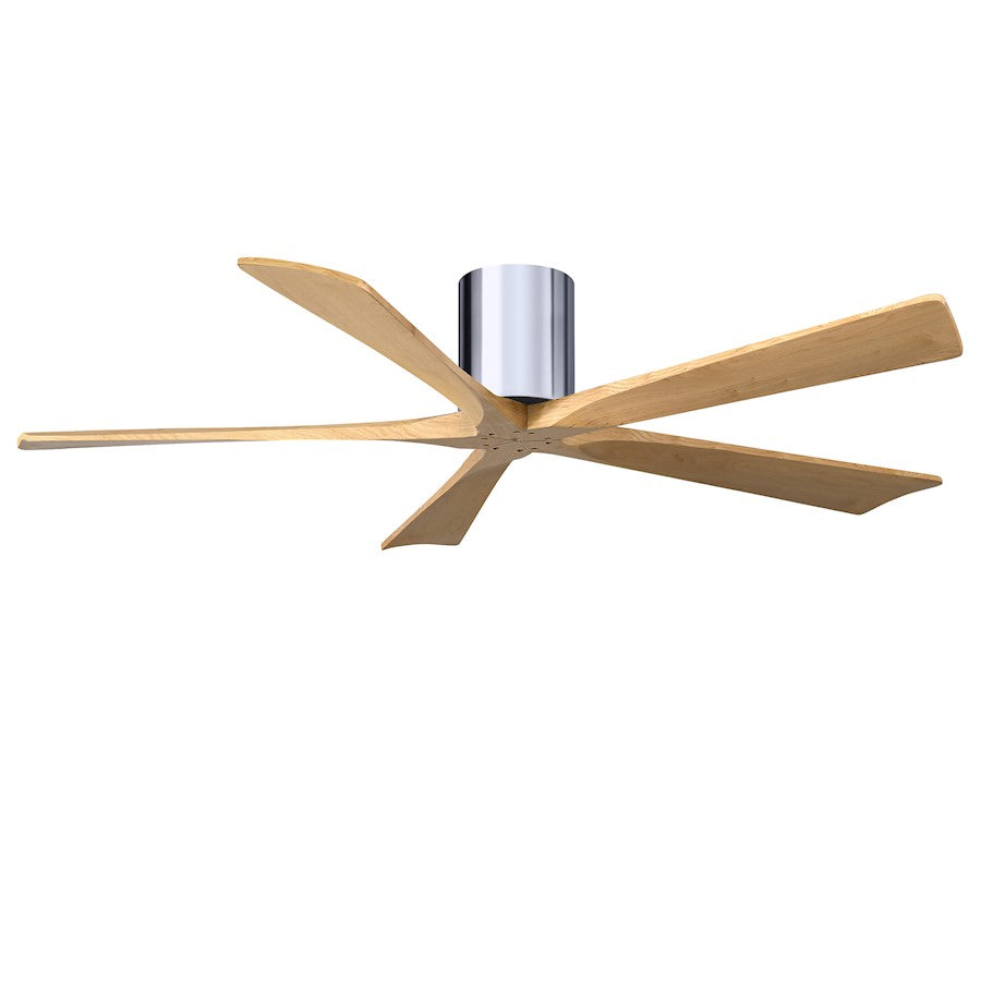 Matthews Fans Irene-5H 60in 5-Blade Ceiling Fan | Rustic Modern Walnut and Light Maple Solid Wood | Living Room & Covered Patio | Model IR5H-WN-LM-60