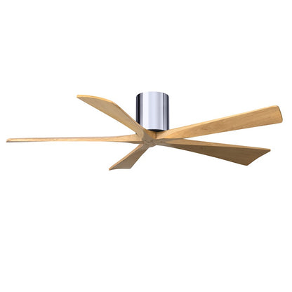 Matthews Fans Irene-5H 60in 5-Blade Ceiling Fan | Rustic Modern Walnut and Light Maple Solid Wood | Living Room & Covered Patio | Model IR5H-WN-LM-60