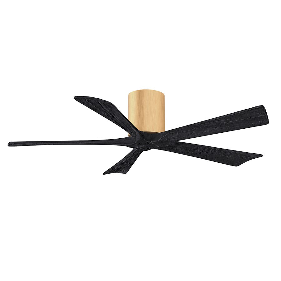 Matthews Fans Irene-5H 52in 5-Blade Ceiling Fan | Rustic Walnut and Light Maple Solid Wood Blades | Living Room & Bedroom | Model IR5H-WN-LM-52