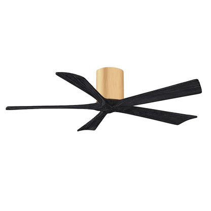 Matthews Fans Irene-5H 52in 5-Blade Ceiling Fan | Rustic Walnut and Light Maple Solid Wood Blades | Living Room & Bedroom | Model IR5H-WN-LM-52