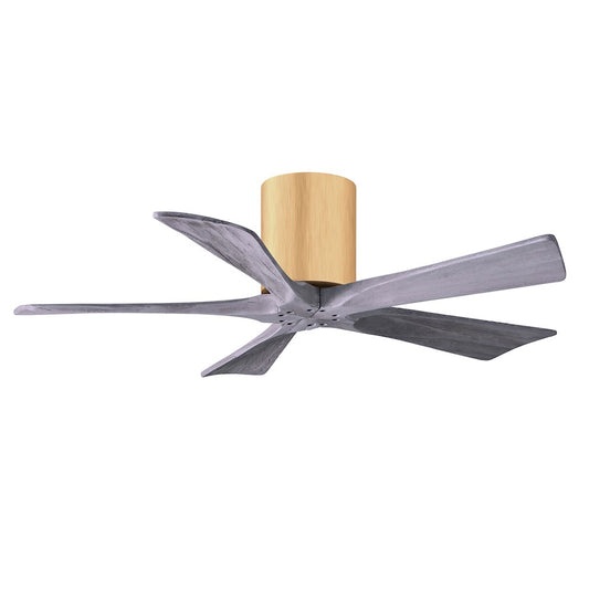 Matthews Fans Irene-5H 42in 5-Blade Ceiling Fan | Contemporary Light Maple and Barnwood Tone | Living Room & Bedroom | Model IR5H-LM-BW-42