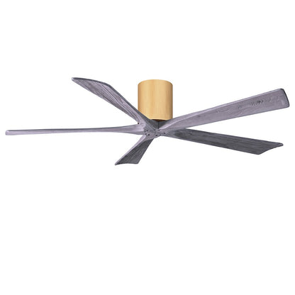 Matthews Fans Irene-5H 60in 5-Blade Ceiling Fan | Rustic Modern Walnut and Light Maple Solid Wood | Living Room & Covered Patio | Model IR5H-WN-LM-60