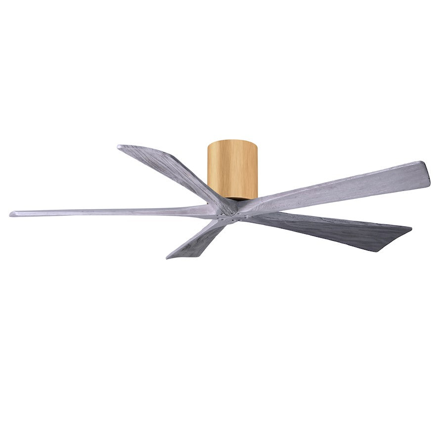 Matthews Fans Irene-5H 60in 5-Blade Ceiling Fan | Rustic Modern Walnut and Light Maple Solid Wood | Living Room & Covered Patio | Model IR5H-WN-LM-60