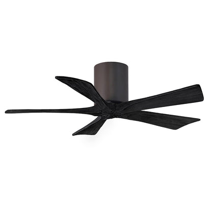 Matthews Fans Irene 5H 60in 5-Blade Ceiling Fan | Contemporary Textured Bronze and Matte White Solid Wood | Living Room | Model IR5H-TB-MWH-60