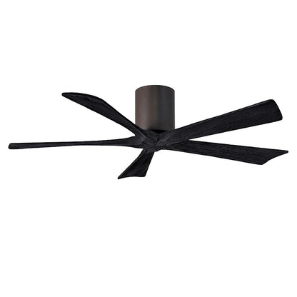 Matthews Fans Irene 5H 60in 5-Blade Ceiling Fan | Contemporary Textured Bronze and Matte White Solid Wood | Living Room | Model IR5H-TB-MWH-60
