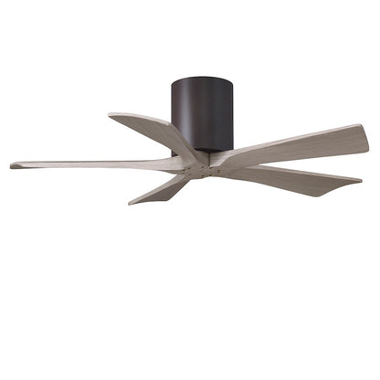 Matthews Fans Irene-5H 42in 5-Blade Ceiling Fan | Rustic Modern Textured Bronze and Gray Ash Solid Wood | Bedroom & Living Room | Model IR5H-TB-GA-42