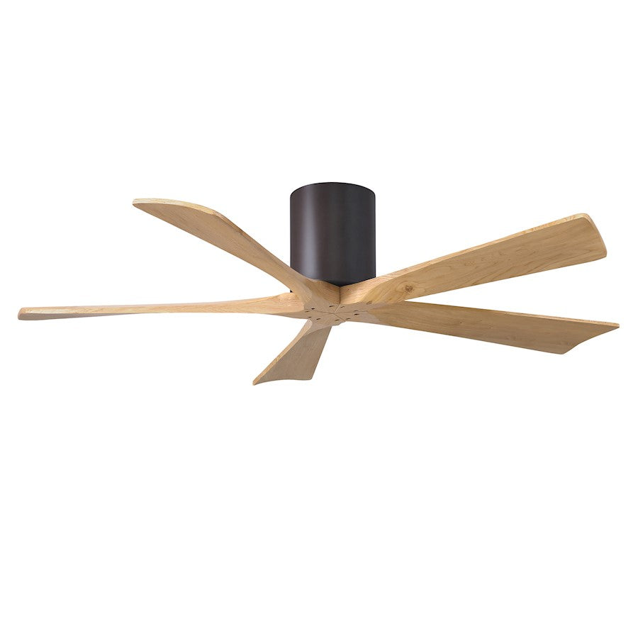 Matthews Fans Irene-5H 52in 5-Blade Ceiling Fan | Rustic Walnut and Light Maple Solid Wood Blades | Living Room & Bedroom | Model IR5H-WN-LM-52