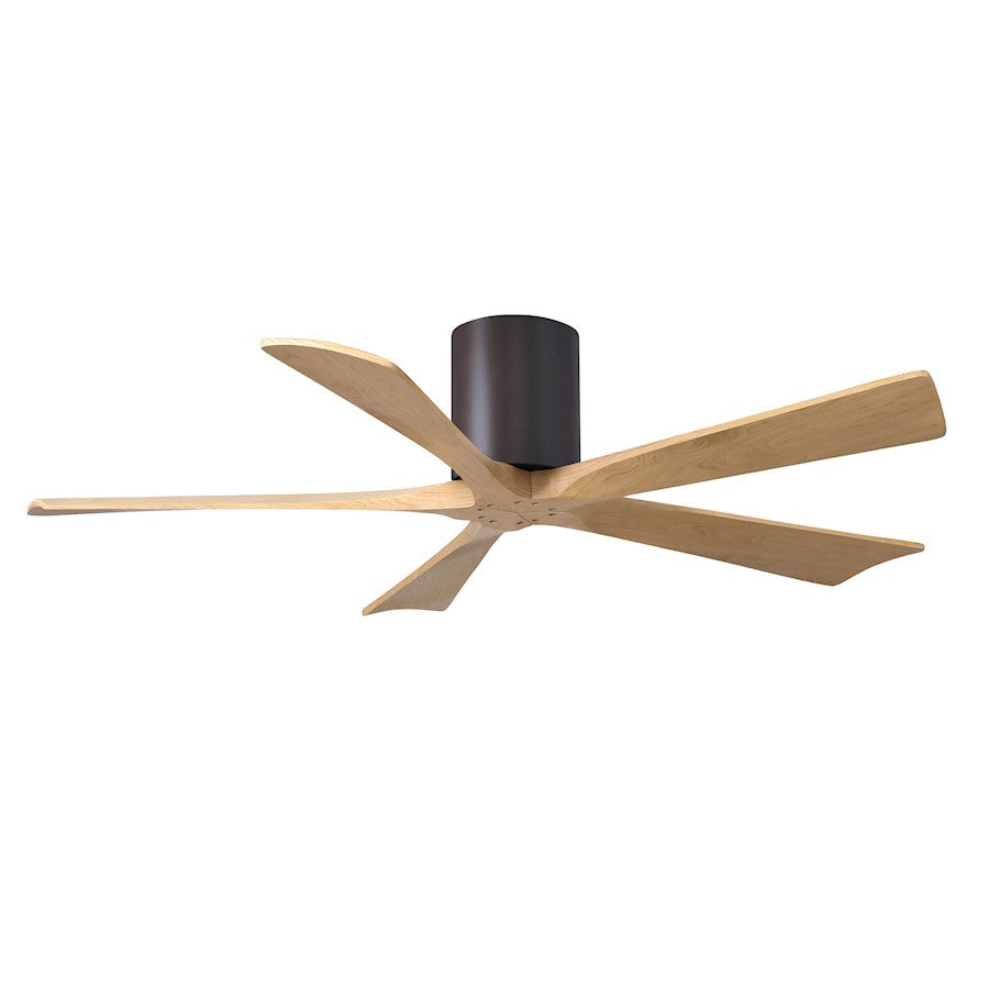 Matthews Fans Irene-5H 52in 5-Blade Ceiling Fan | Rustic Walnut and Light Maple Solid Wood Blades | Living Room & Bedroom | Model IR5H-WN-LM-52