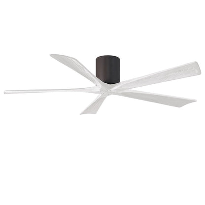 Matthews Fans Irene 5H 60in 5-Blade Ceiling Fan | Contemporary Textured Bronze and Matte White Solid Wood | Living Room | Model IR5H-TB-MWH-60