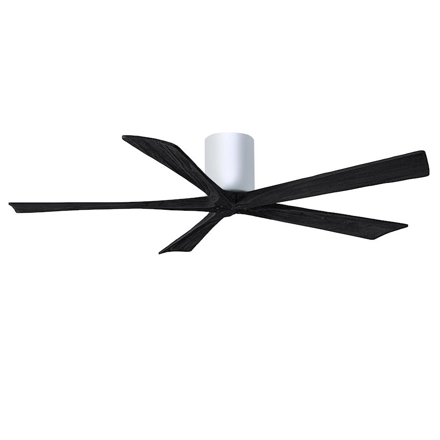 Matthews Fans Irene 5H 60in 5-Blade Ceiling Fan | Gloss White and Matte White Solid Wood Blades | Living Room & Bedroom | Model IR5H-WH-MWH-60