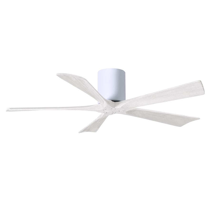 Matthews Fans Irene 5H 60in 5-Blade Ceiling Fan | Gloss White and Matte White Solid Wood Blades | Living Room & Bedroom | Model IR5H-WH-MWH-60